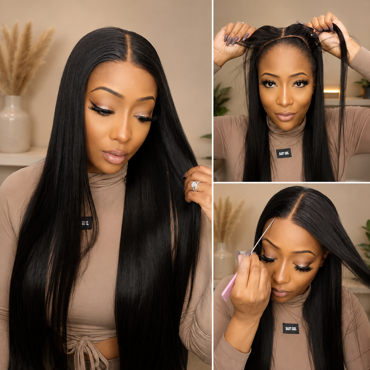 Straight lace wig 4x4 (20 inch)