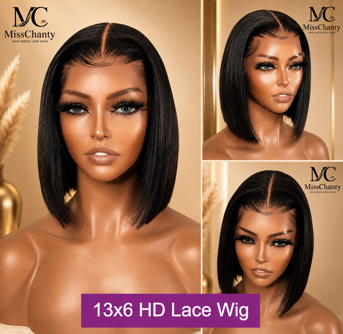13x6 HD Lace Bob  – Natuurlijk & Tijdloos