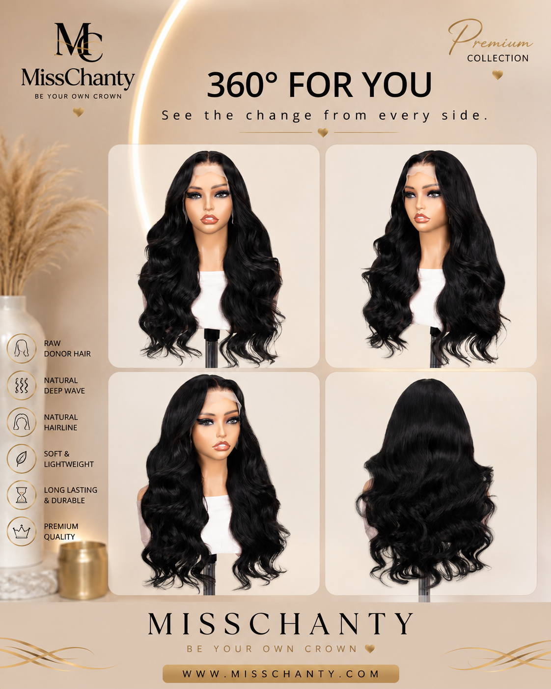 Deep Wave Lace Front Wig
