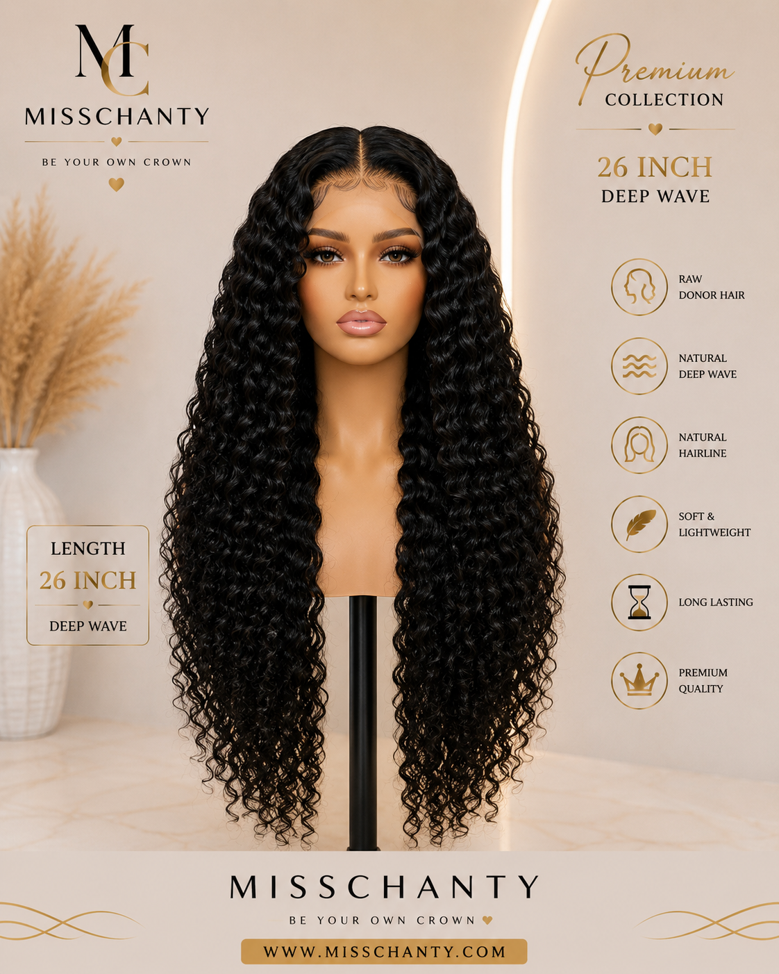 Deep Wave Lace pruik